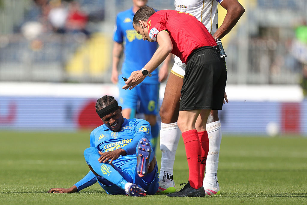 Infortunio Kouame, l’Empoli conferma la lesione del crociato