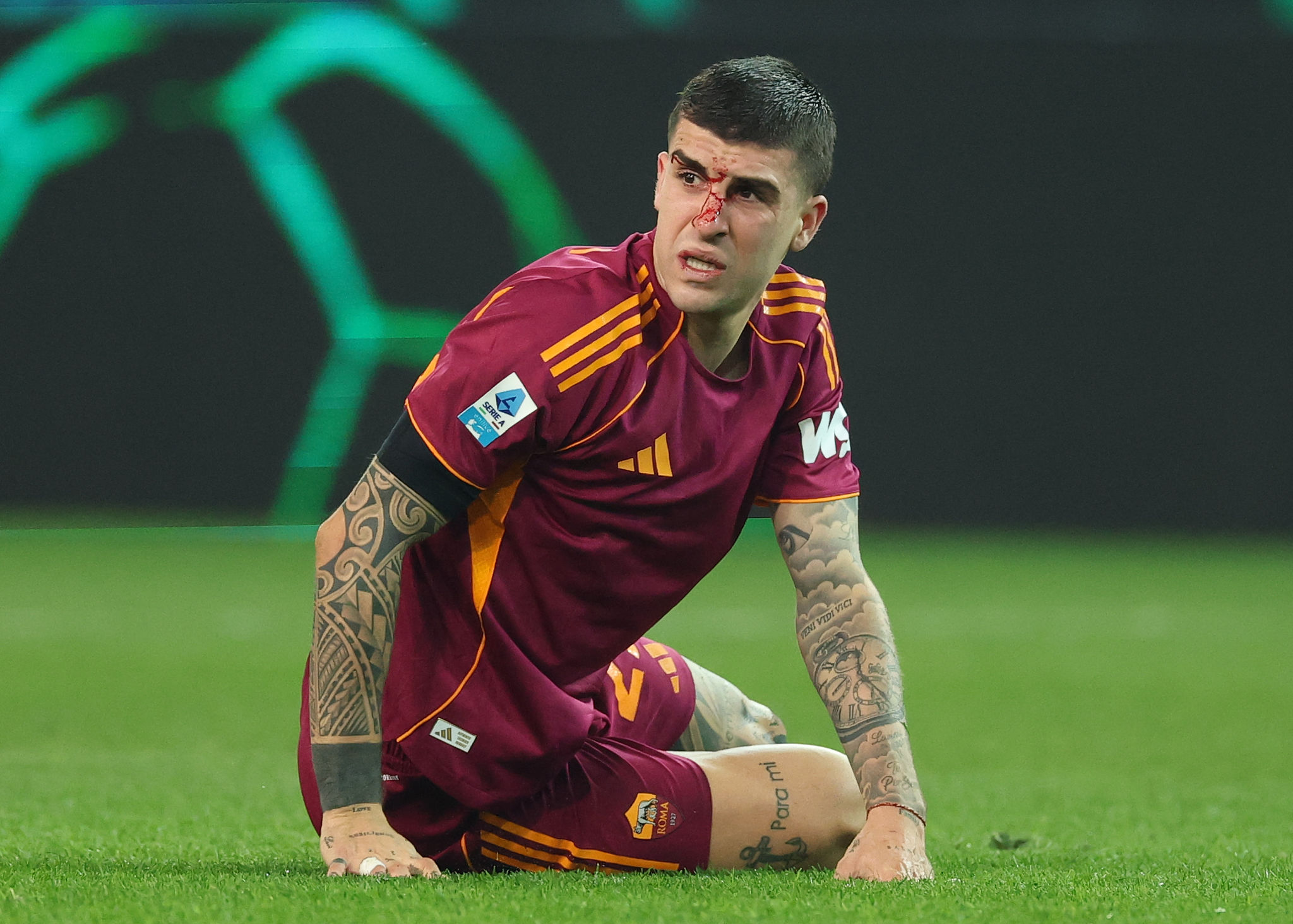 Mancini non si ferma: in campo con una maschera contro il Cagliari