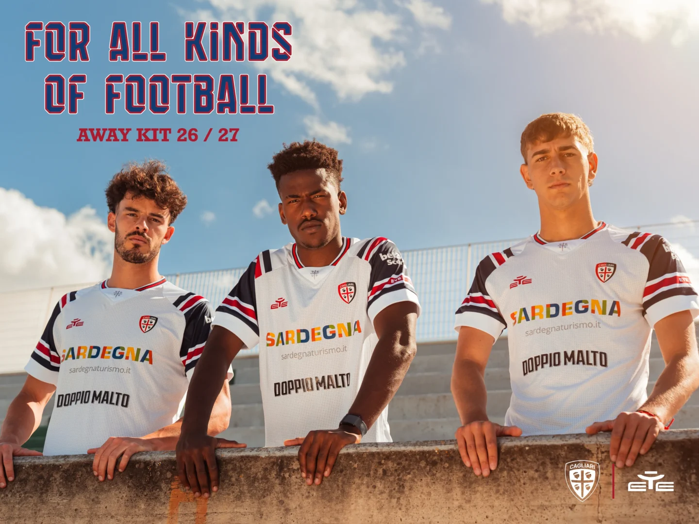 Cagliari, ecco la nuova maglia da trasferta 26/27: un omaggio al football americano